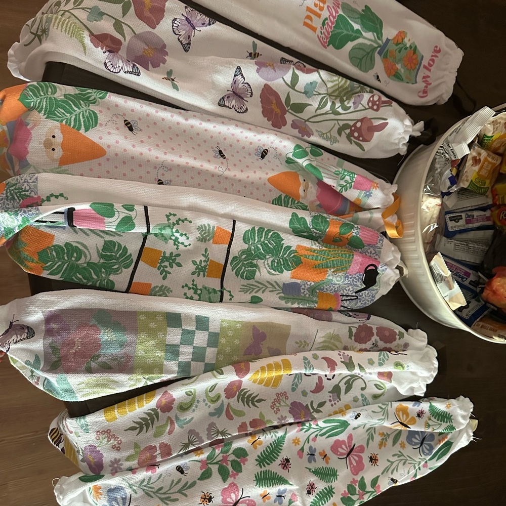 Colorful Patterned Kitchen Towel Bag Holders